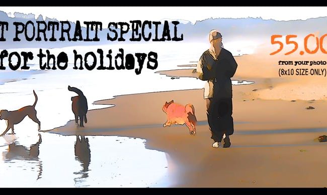 Pet Portrait Special through November..a rare opportunity