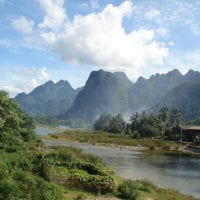 WE ARE STAYING ON THE BANKS OF THIS RIVER IN THAT BUNGALOW I SHOWED IN THE PREVIOUS POST