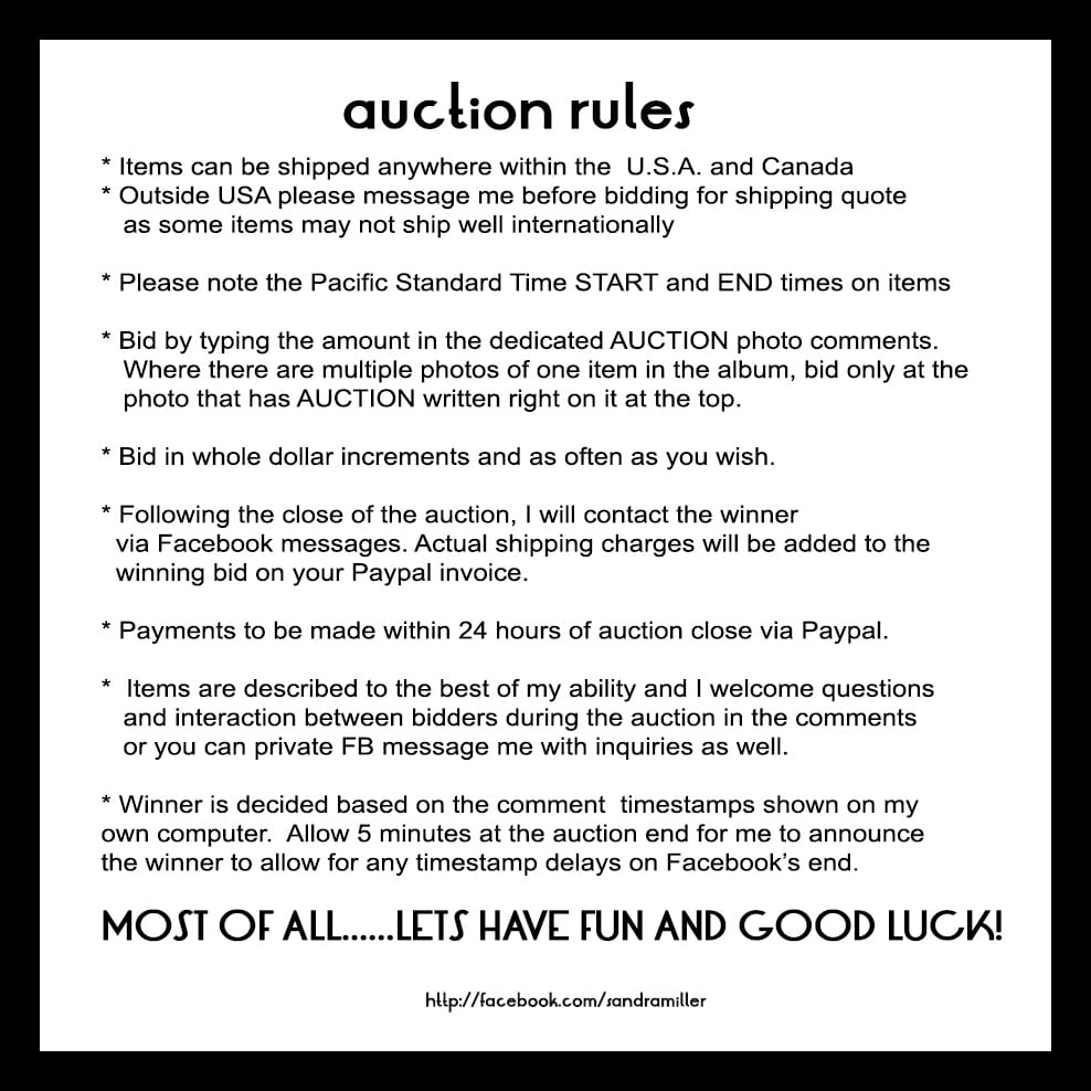 AUCTION RULES