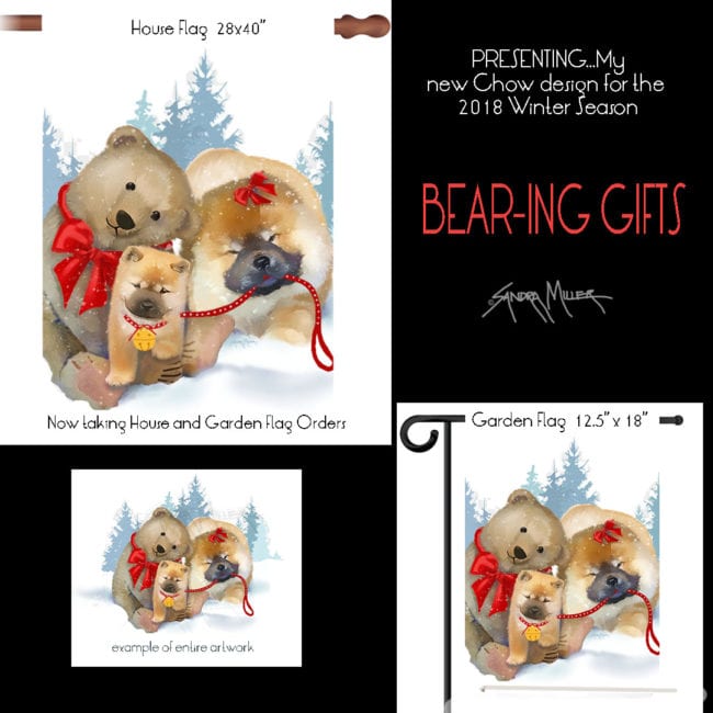 BEAR-ING GIFTS new holiday design flags
